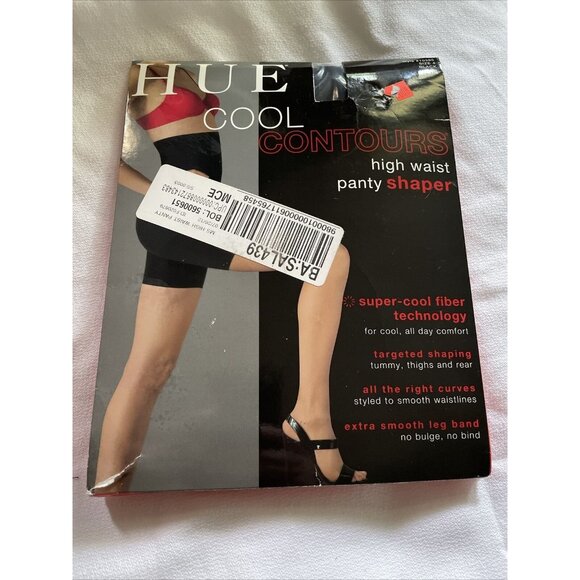 Hue Cool Contours High Waist Panty Shaper With Super-Cool Fiber Technology Black - Picture 2 of 8